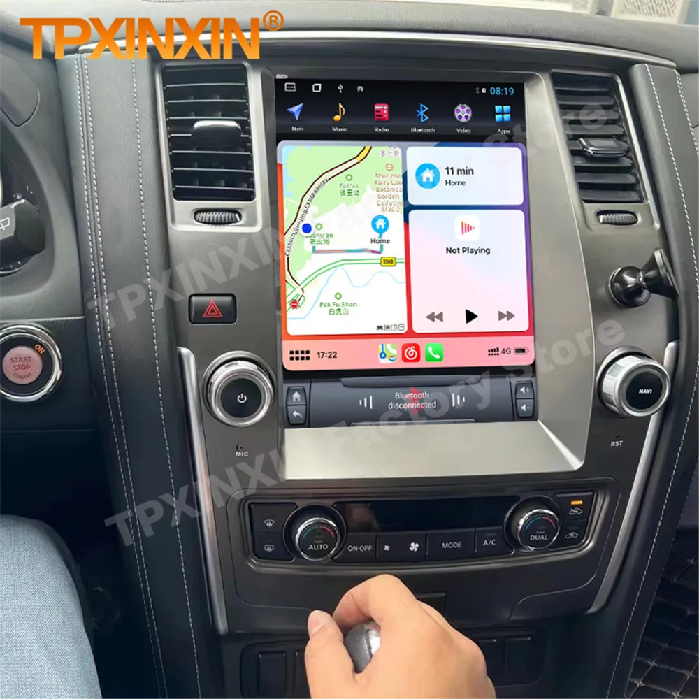 Android 13 AI голосовой вертикальный экран радиоприемник для Nissan Y62 Patrol Royale Armada 2010 ~ 2020