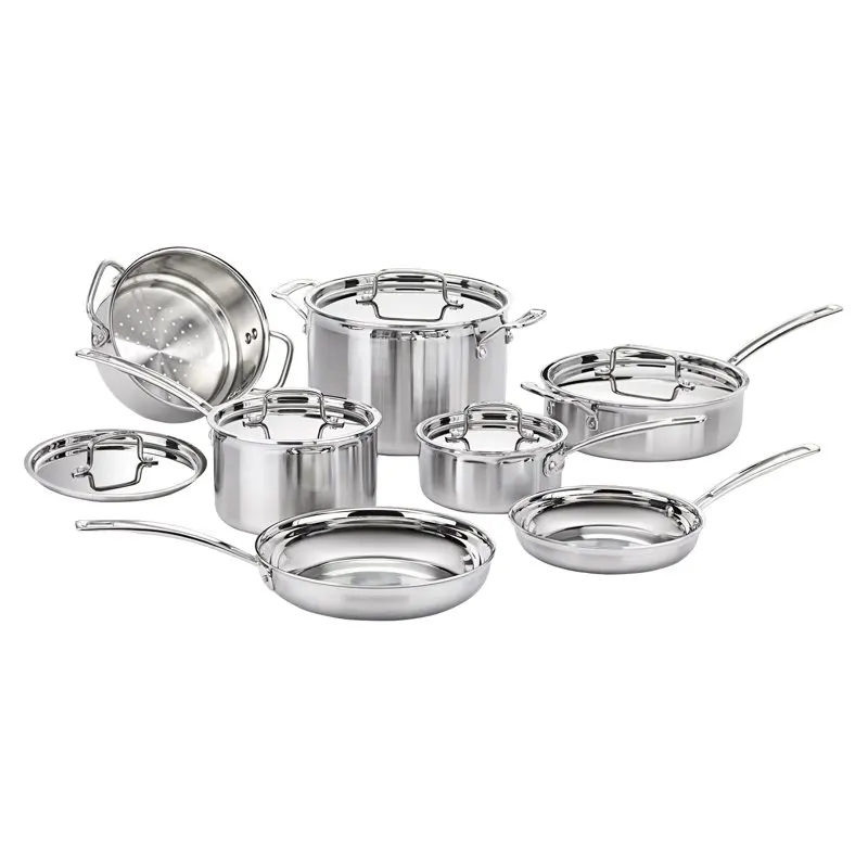 

Pro 12 Piece Stainless Steel Cookware Set