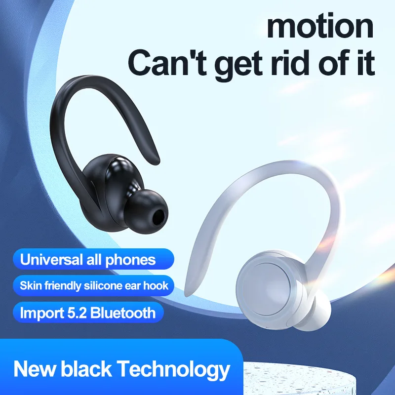 

New Wireless Bluetooth Headsets Running Earbuds Sports Earphones Listening To Music Hands-Free Business Headhpones Driver Call