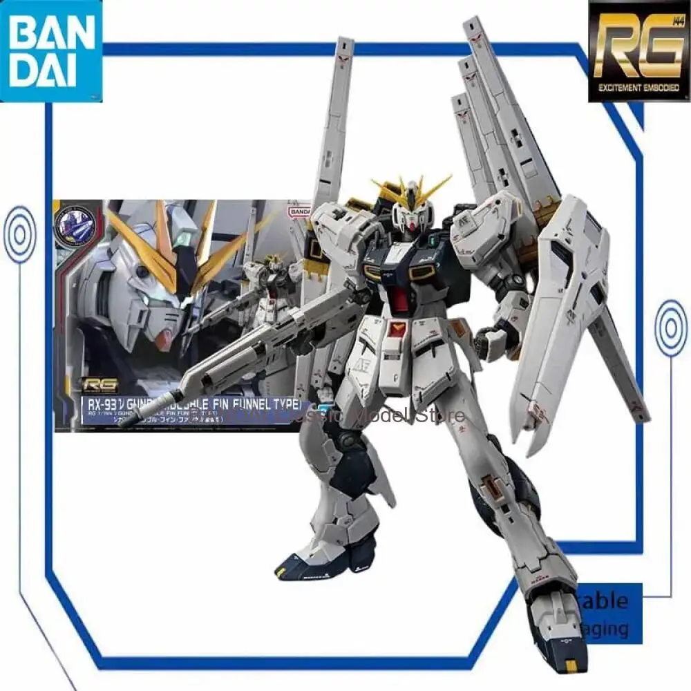 Фото Коллекционная сборная модель Bandai RG 1/144 RX-93ff Nu Gundam Gundam Base Limited, аниме-фигурка, в коробке с пенопластом №4