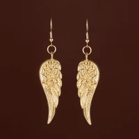 vintage angel wings feather earrings big pendant aesthetic statement earrings for women collar bib wedding tribal gift