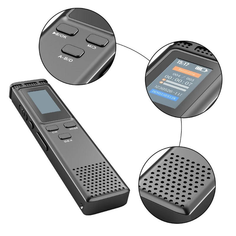 Портативные цифровые диктофоны емкостью 8/32/64 ГБ с шумоподавлением зарядкой