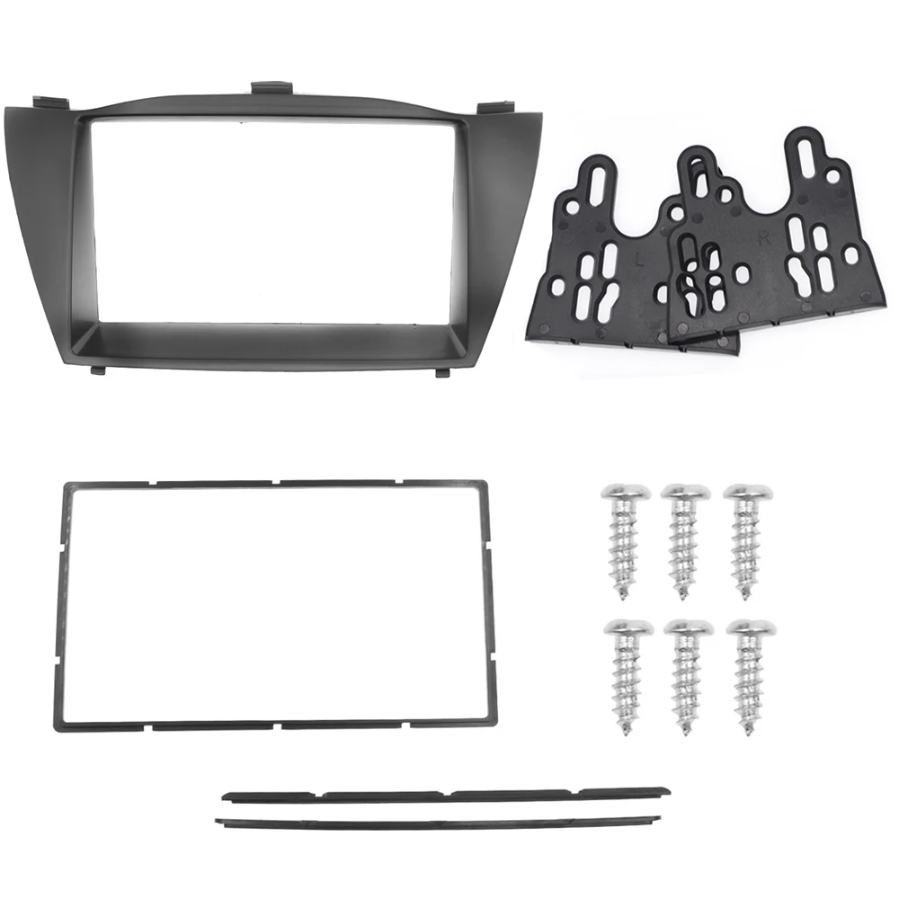 

Double Din Car Radio Fascia Trim Kit for HYUNDAI TUCSON IX35 2010 DVD Frame Panel Stereo Interface Facia Plate Adapter Console