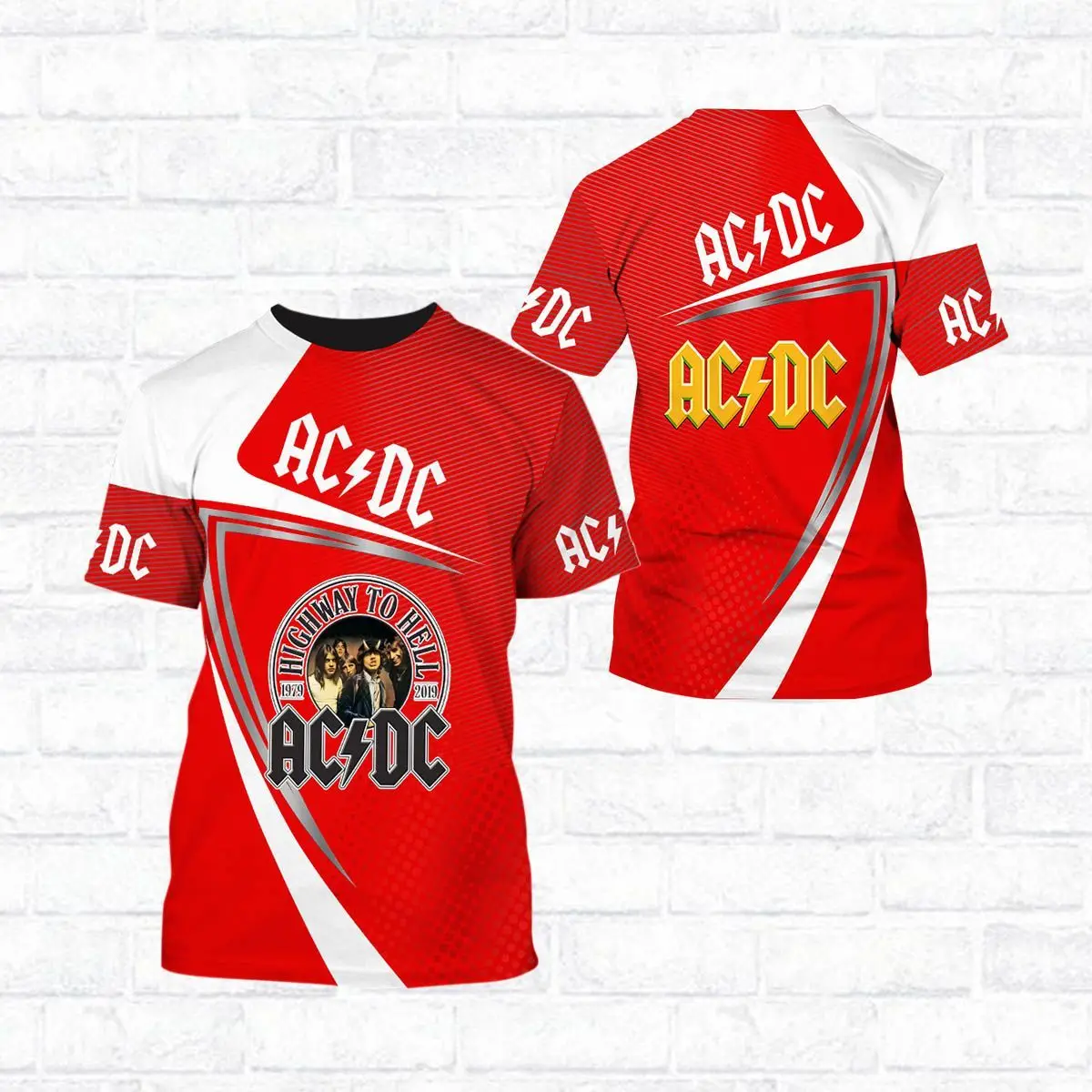 

2021 New Retro AC/DC 3D Printed men's Tshirt Fashion Short sleeve T-shirts Teenage Popular Oversized T-shirt Men Clothing Tops