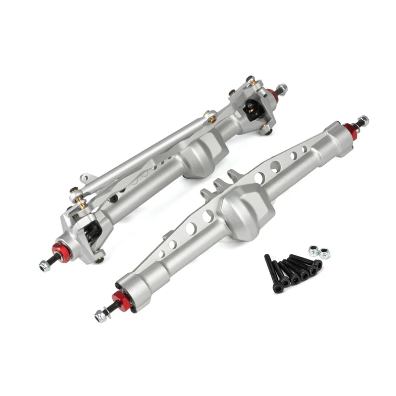 

RC Car CNC Metal Front and Rear Axle Set for Axial SCX10 III AXI03007 1/10 RC Crawler Car Upgrades Parts Accessories,2