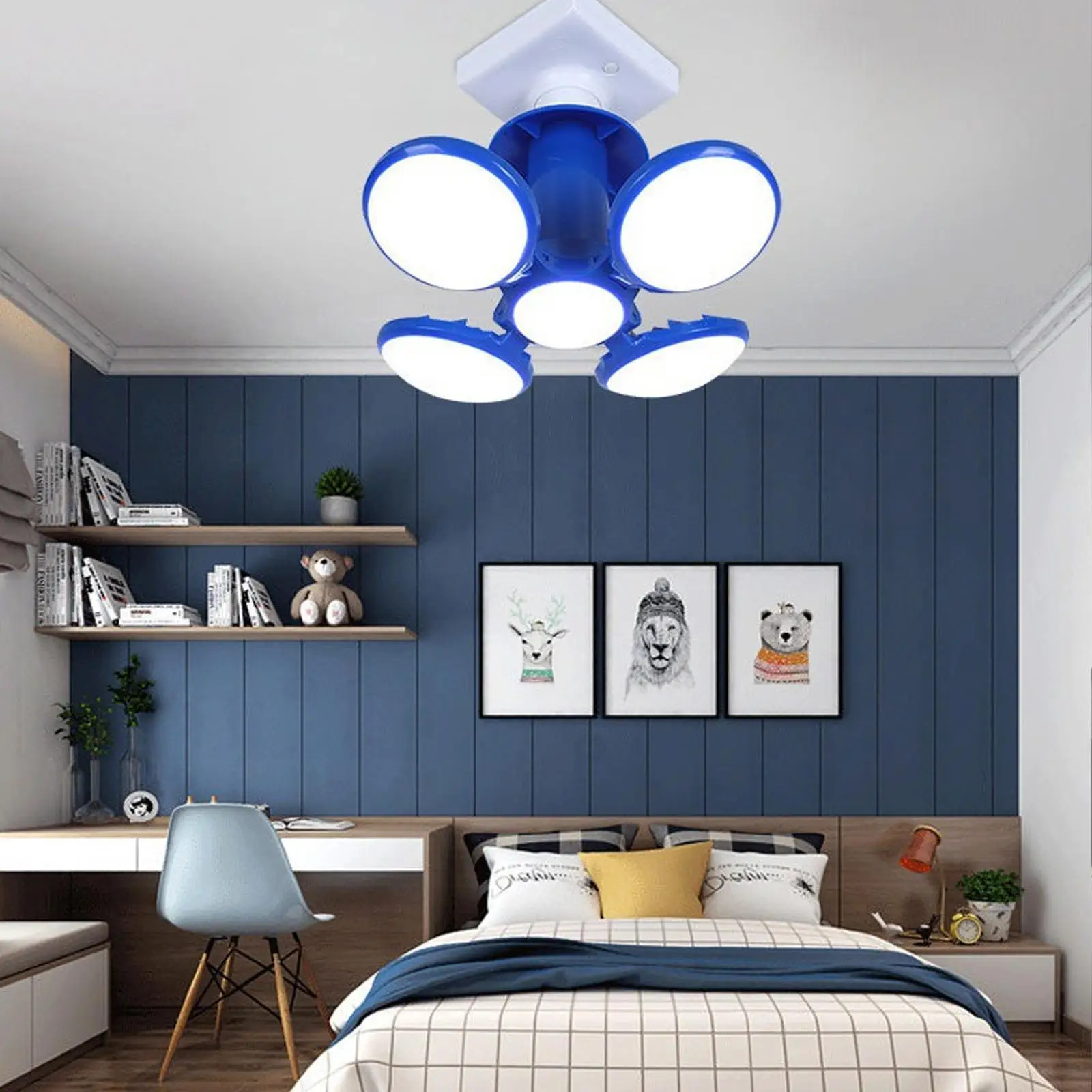 

Складсветодиодный Светодиодная лампа в футбольном стиле, E27, 40 Вт, 6500 К, E27