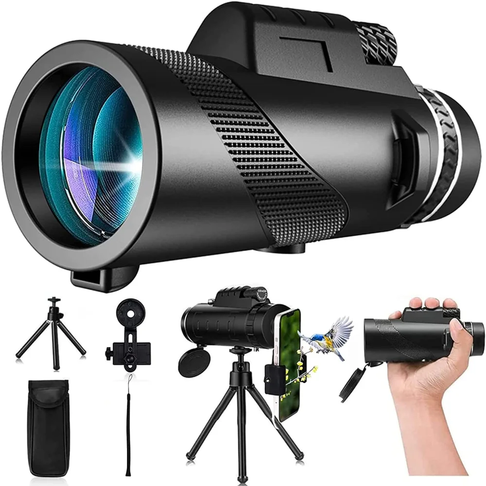 

Professional Zoom Hunting Binoculars Telescope Powerful Night Vision Low Military Long Monocular Portable For Range