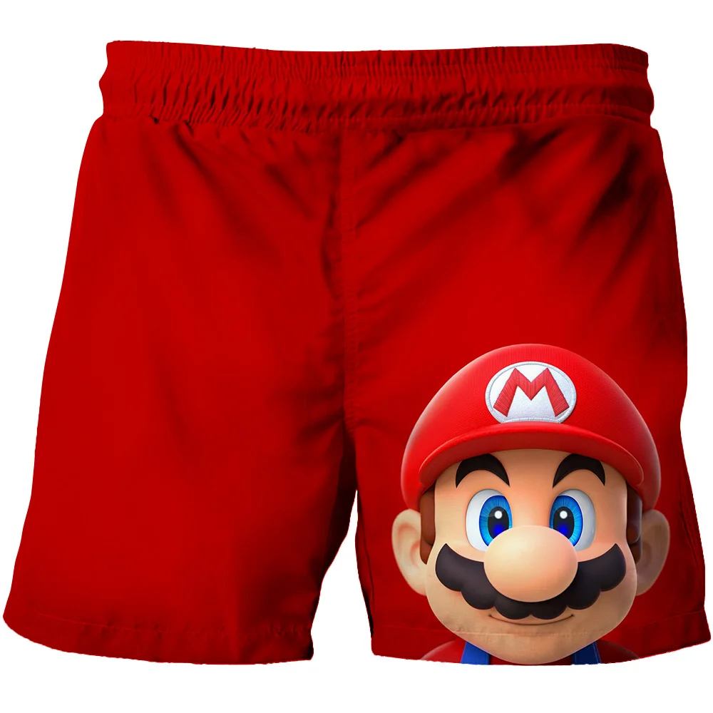 

New 3D Super Mario Beach Trousers Children's Sportswear Boys' Clothing Boys' Swimming Shorts Baby Fashion Summer Beach Trousers