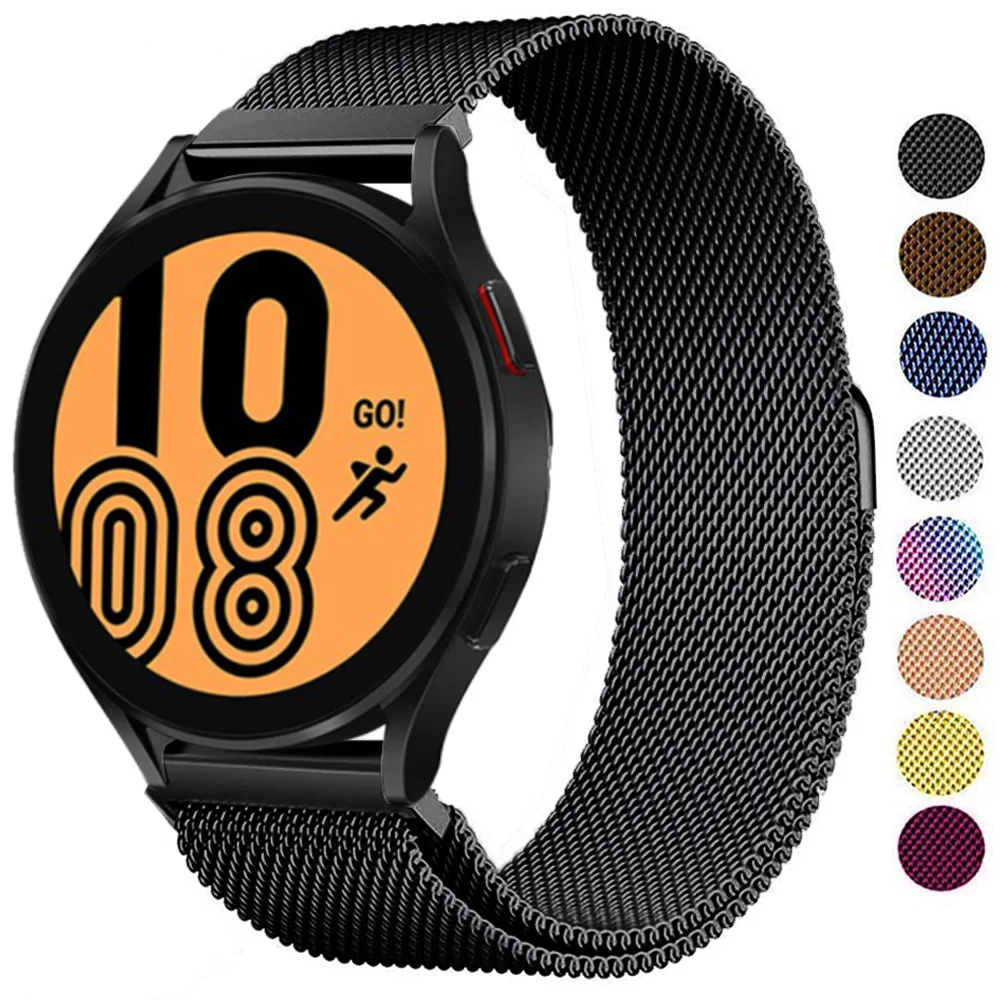 

20mm 22mm strap For Samsung Galaxy watch 4/classic/46mm/42mm/Active 2 Gear S3 Frontier Magnetic bracelet Huawei GT/2/3/Pro band