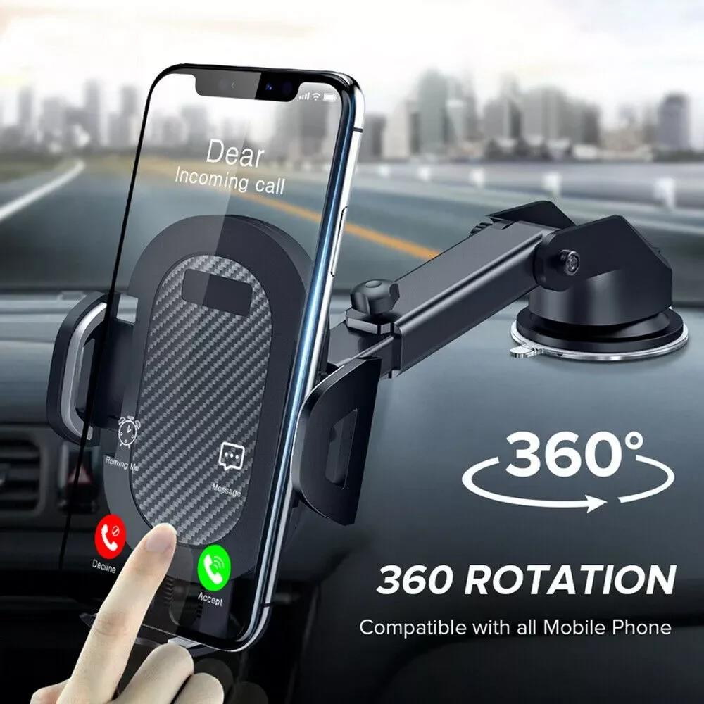 

Sucker Car Phone Holder Mount Stand GPS Telefon Mobile Cell Support For iPhone 12 11 Pro Max X 7 8 Plus Xiaomi Redmi Huawei