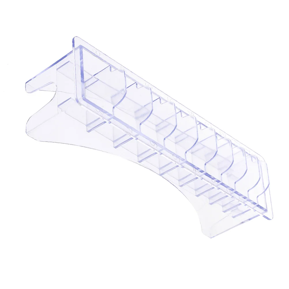 

Box Storage Comb Limit Combs Hair Clipper Ten Guide Slots Salon Forcase Visible Tools Grids Clear Base Grooming Attachment