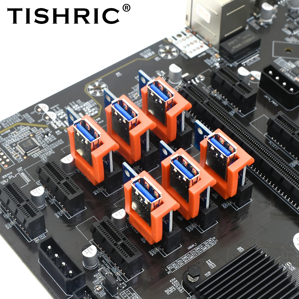 Держатель TSIHRIC PCIE слот 1x платы с пряжкой держатель PCI-E X1 Четырехцветная