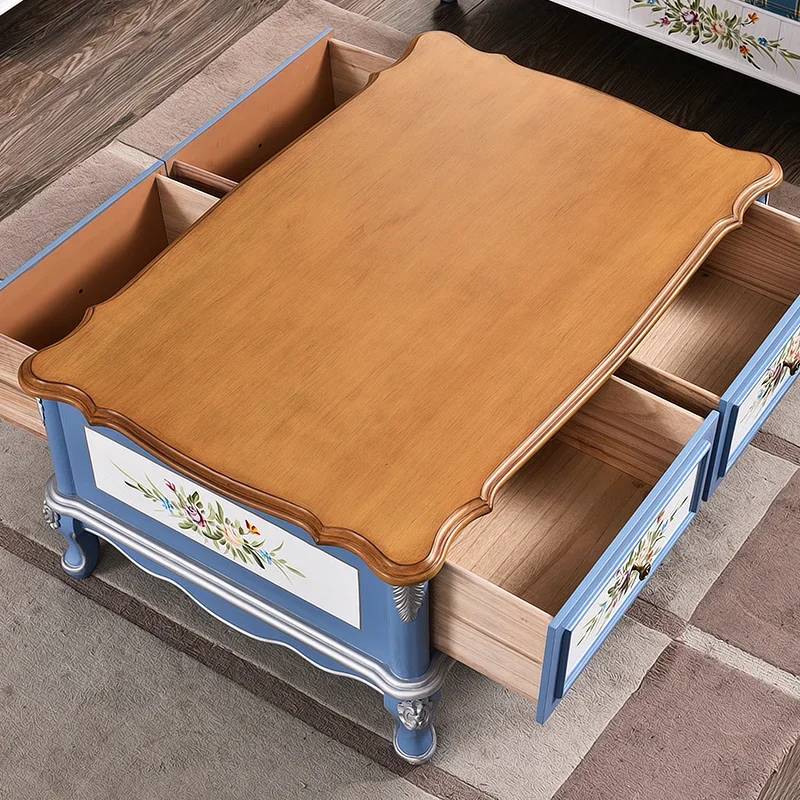 Американский журнальный столик простой для гостиной небольшой креативный из