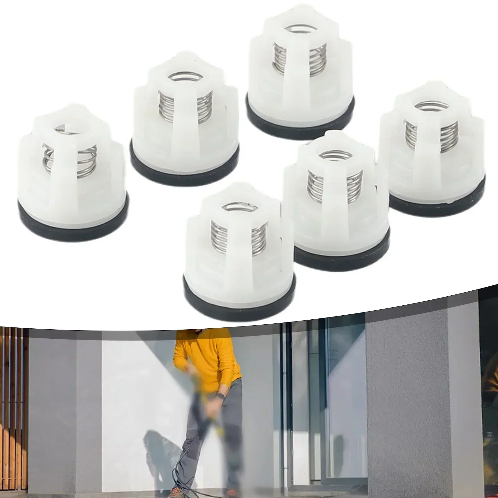 6 шт. обратный клапан для мойки высокого давления 280/380 алюминиевой головки насоса