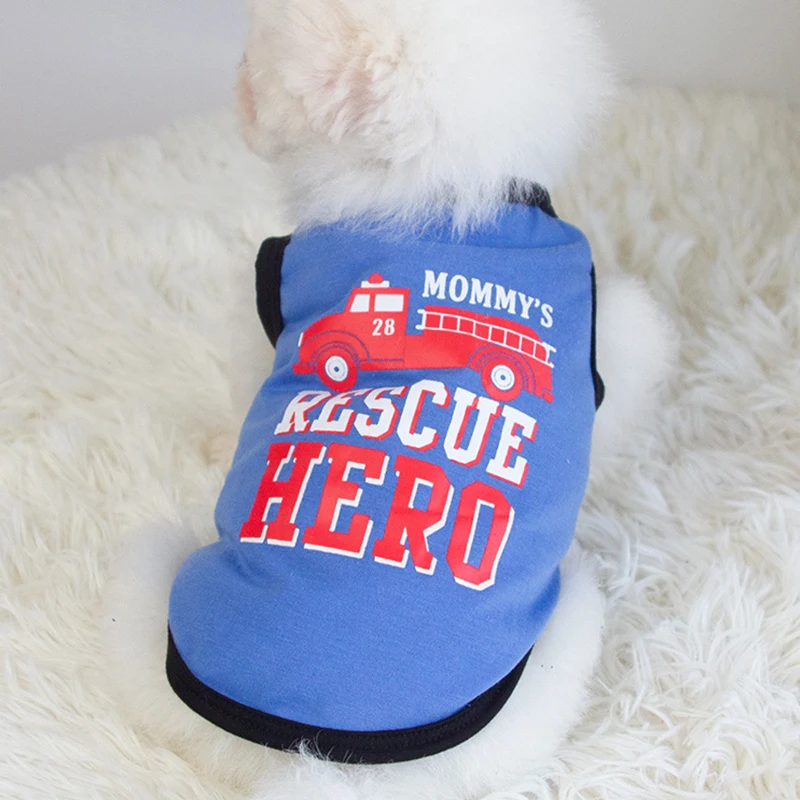 

Pet Vest Letter Printing Dog Clothes Sleeveless Summer Cat T-shirt Thin Puppy Clothes Dog Shirt Cute Spring Solid Dog Vest