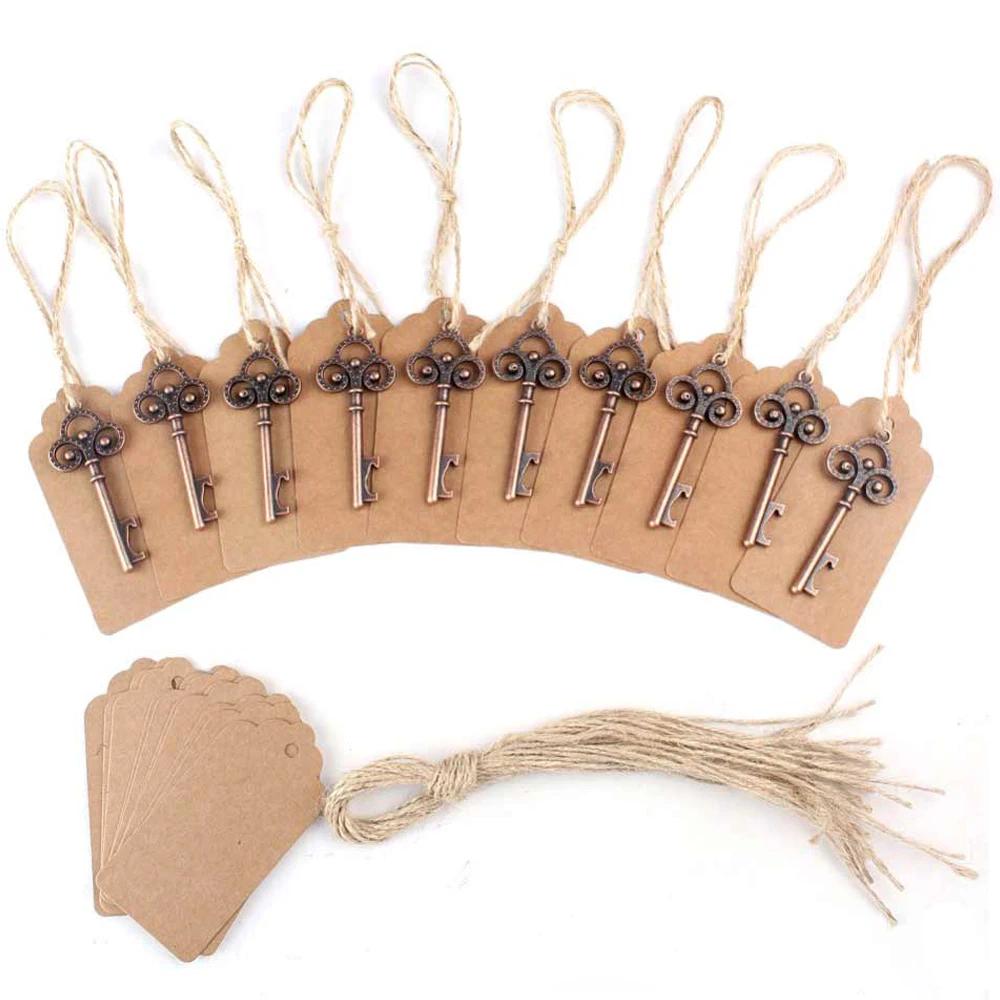 3050pcs bottle opener keychain metal key wine beer bottle opener wedding party favors antique gifts kitchen gadgets accessries free global shipping