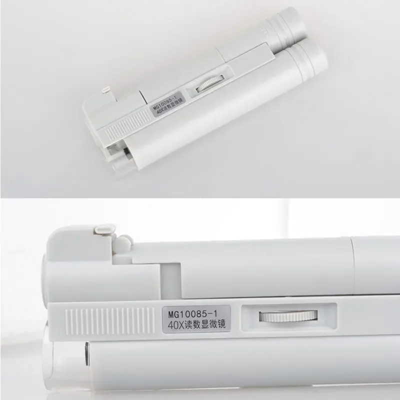 40-кратный мини-карманный микроскоп со светодиодной подсветкой и весами для