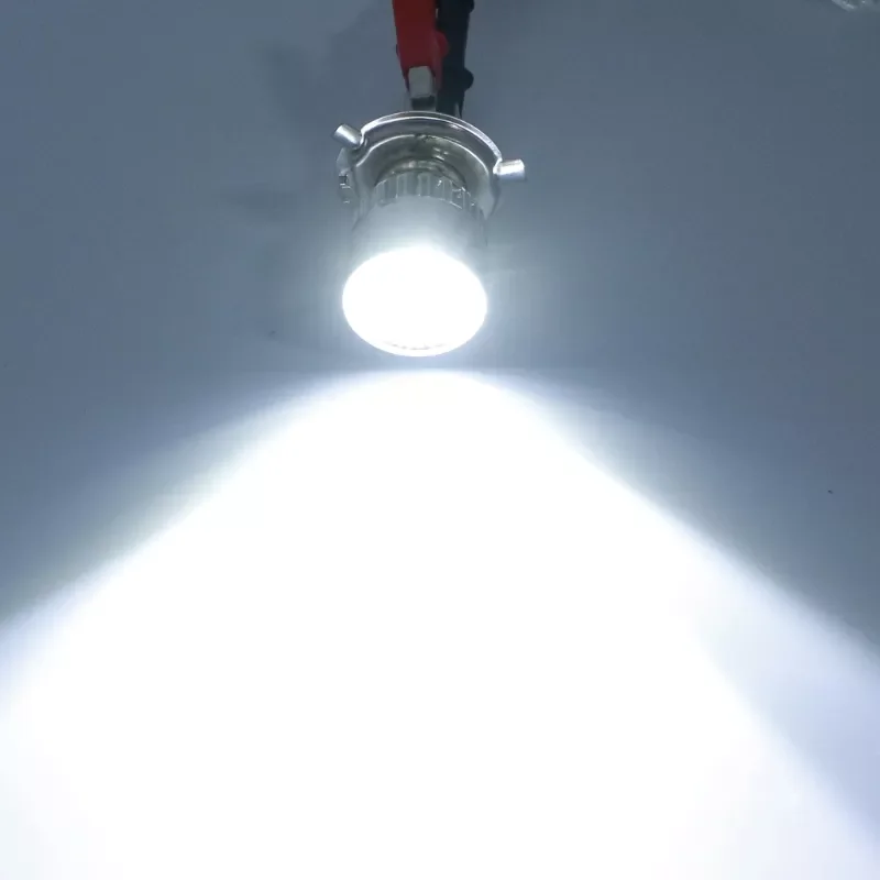 

DC 12-80V H4 3 LED Motorcycle Headlight Bulb Hi/Lo Scooter Lamp ATV Fog Light