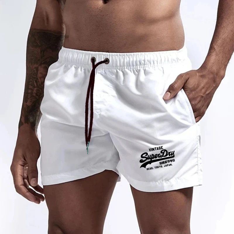 Мужские быстросохнущие дышащие шорты для серфинга, летние пляжные шорты ...