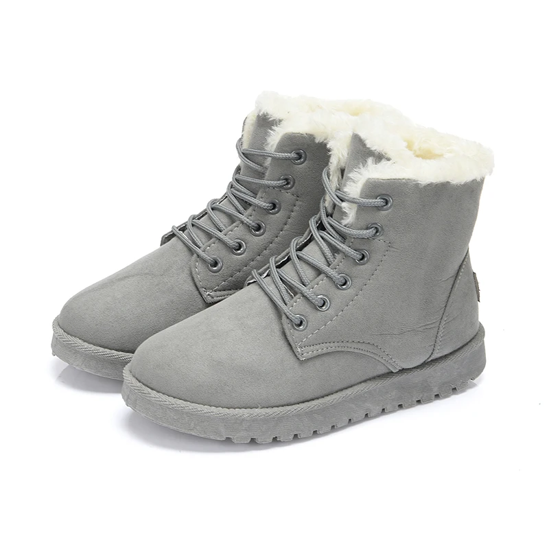 Women Snow Boots Plush Warm Ankle Boots Winter Cotton Shoes Waterproof Boots Outdoor Snow Shoes Female Shoes Booties Botas Mujer