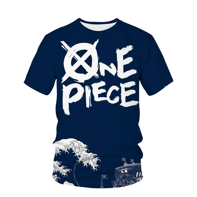 

Funny Anime Casual T-Shirt Men's Women's Short Sleeve Sports T-Shirt One Piece Luffy 3D Summer Top