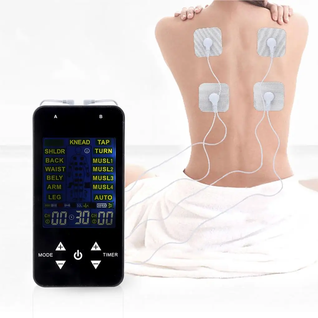

TENS EMS Electric Massager Pulse Muscle Stimulator Electrode Pads Digital Ease Pain Machine