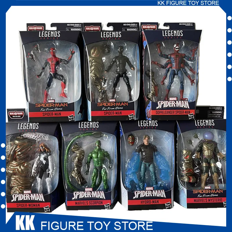 Infinite Action Figure Spider-man Mysterio Molten Man Series - Set Of 7 Baf Molten Man