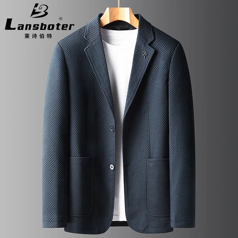 

Casual Suit Autumn New Men's Korean Slim Fit Elastic Suit Trend Single Suit Coat Thick