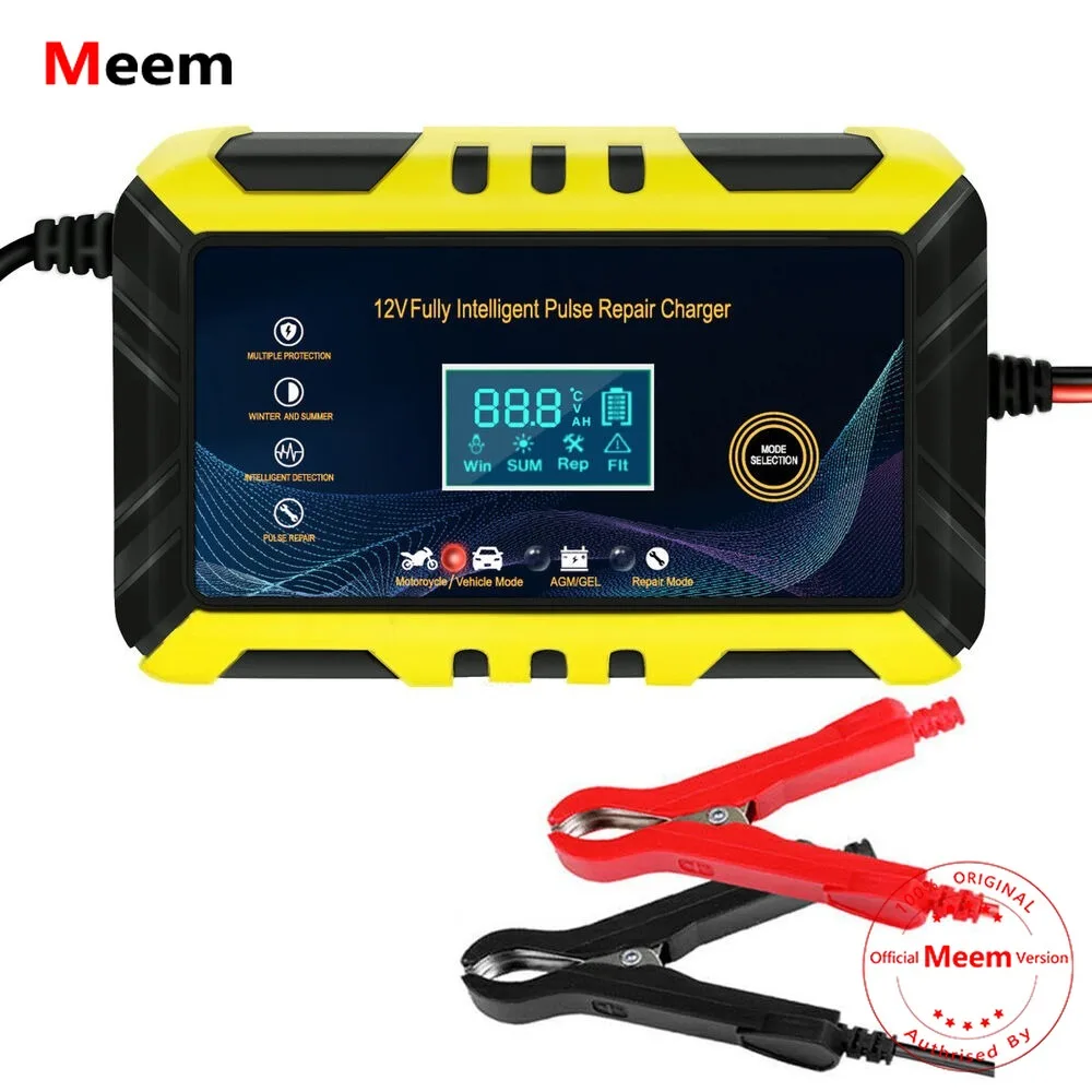 

12V 6A Car Battery Charger Maintainer Auto Trickle RV for Truck Motorcycle ATV