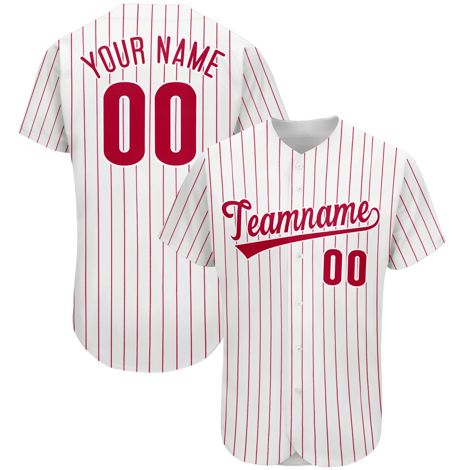 

top Custom Baseball Jersey Full Sublimated Your Name/Number Short Sleeve V-neck Sportswear for Male/Female/Youth Any Colour