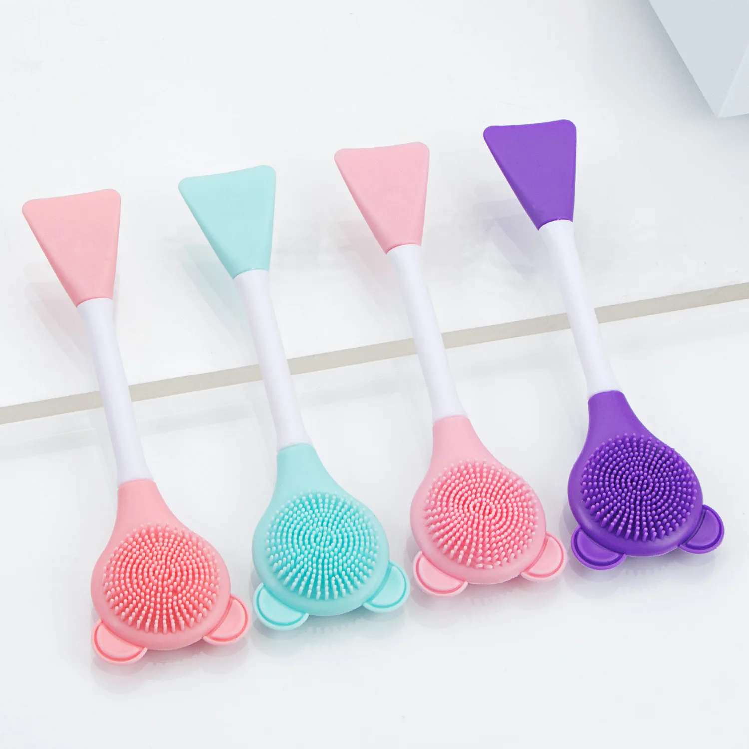 

1pcs Face Mask Brush Silicone Facial Mask Mud Mixing Brushes Original Soft Fashion Beauty Women Skin Face Care Makeup Tools
