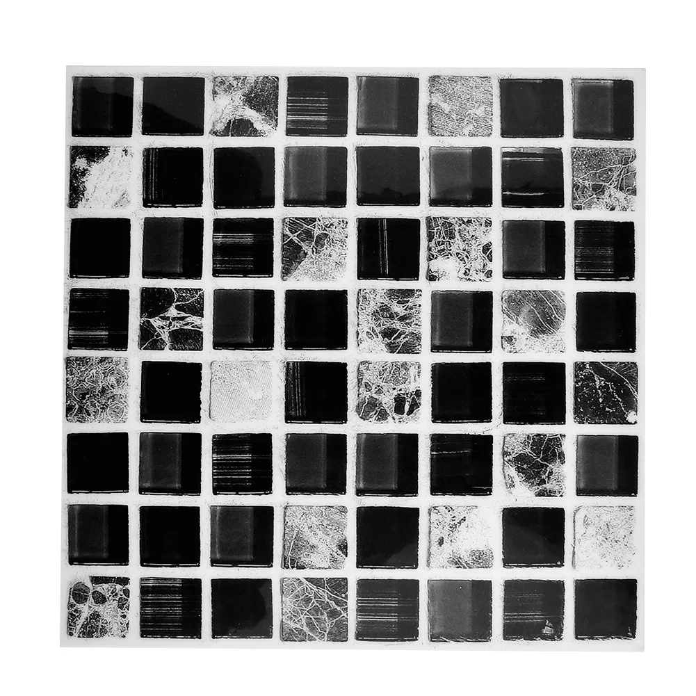 

6Pcs Mosaic Waterproof Sticker Floor Renovation Tile Stickers S Bathroom Living Room Kitchen Home Wall Stickers