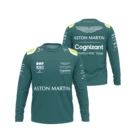 Футболка с длинным рукавом F1 формула 1 2021 огненная футболка в стиле чемпиона топ с синим, красным пятном летняя памятная одежда