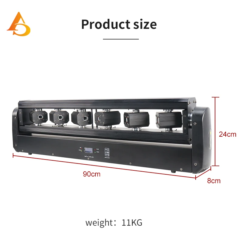3 в 1 лазерный проектор для диджея с 6 лучами