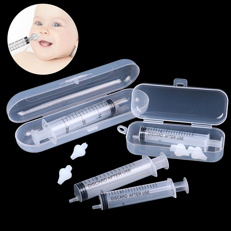 

2Pcs 20/30ML Syringe Nasal Irrigator With Syringes For Baby Infant Safe Nasal Cleaner For Newborns Infants Nose Cleaner