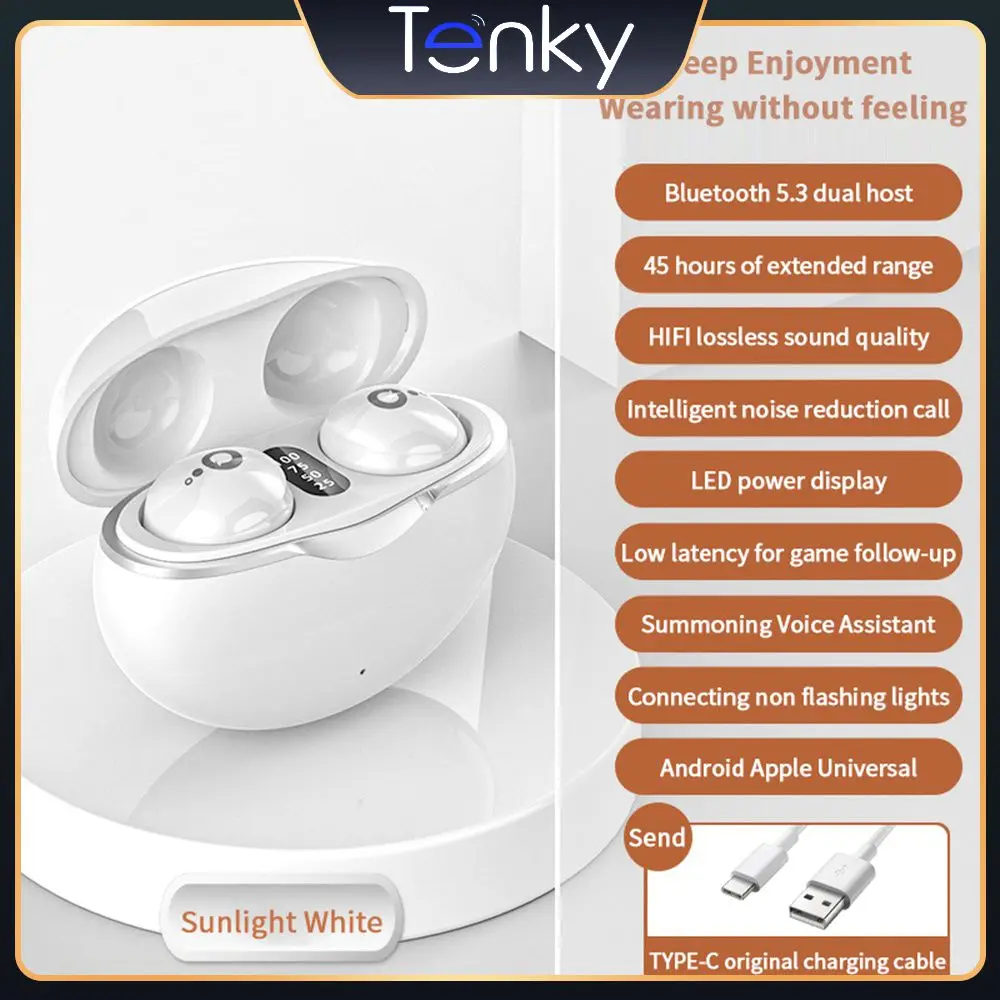 

Mini With Mic Headphones In-ear Game Earbuds Bilateral Stereo Wireless Headset For Xiaomi Huawei Phone 5.3