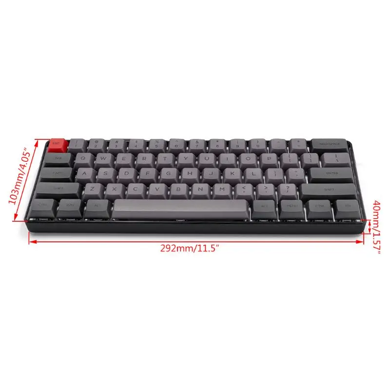 SK61 Mini 60% Портативная механическая клавиатура с RGB-подсветкой проводной