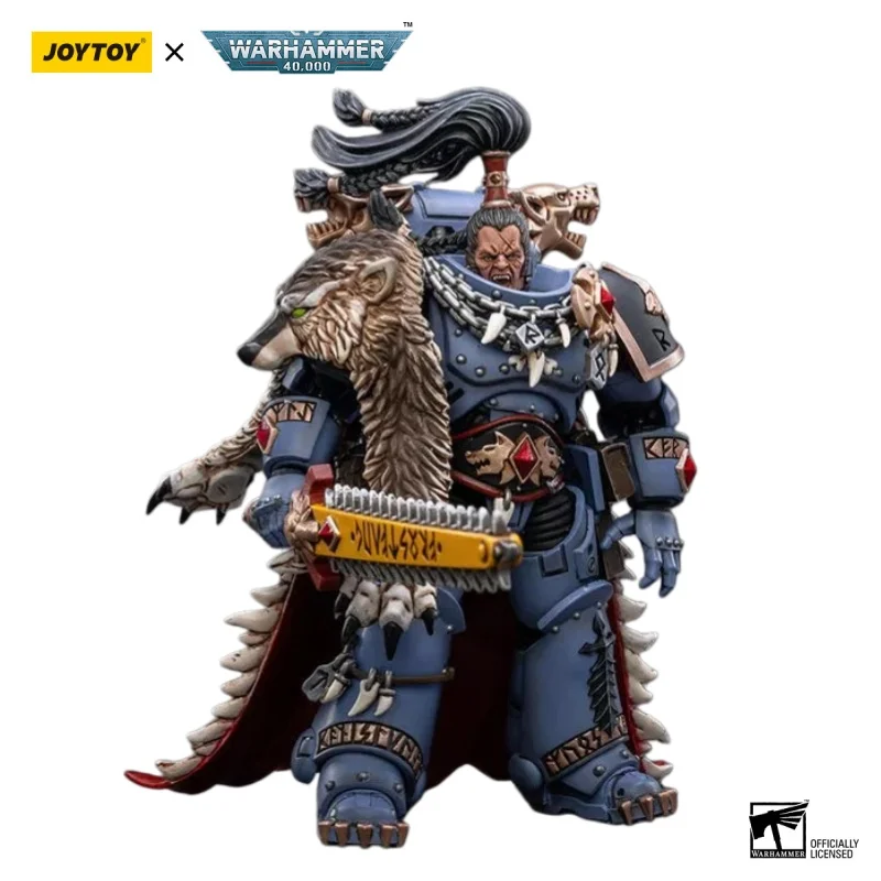 Фото Фигурки JOYTOY Warhammer 40000/40k Space Wolves Ragnar Blackmane, оригинальная модель, подарок, украшение, коллекция №2
