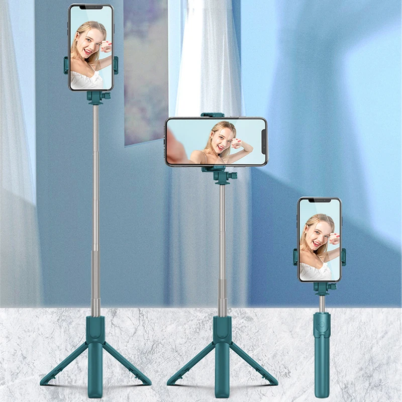 

Wireless Bluetooth Compatible Selfie Sticks Foldable Mini Tripod Shutter Remote Control for Xiaomi Huawei iphone IOS Android