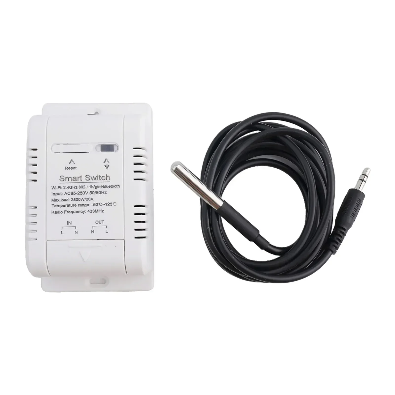 

1 шт. 16A 20A для Tuya WIFI для умного датчика температуры Rf433 термостат монитор приложение дистанционное управление