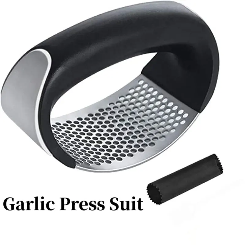 

Garlic Crusher Stainless Steel Garlic Press Manual Garlic Mincer Chopping Garlic Tool Kitchen Gadgets Set Kitchen Accessories