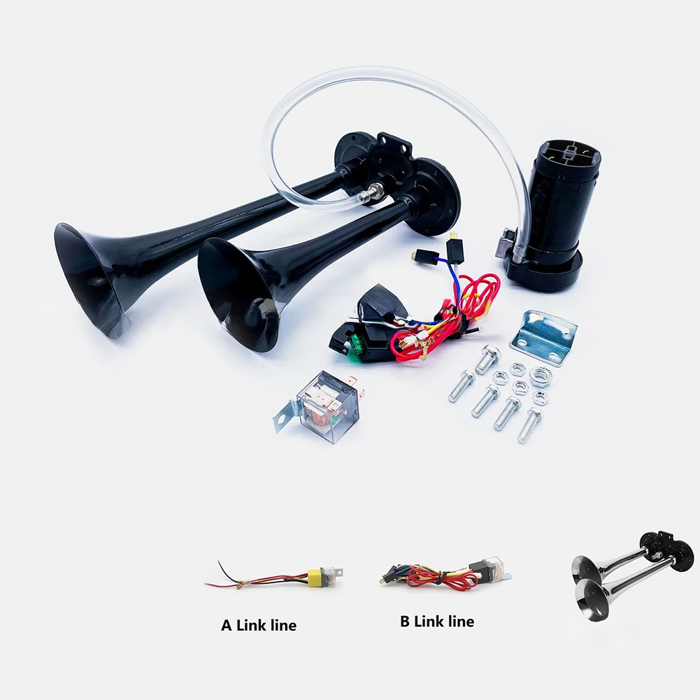 12/24 В 150 дБ Поездный воздушный звуковой сигнал Супер громкий комплект воздушного