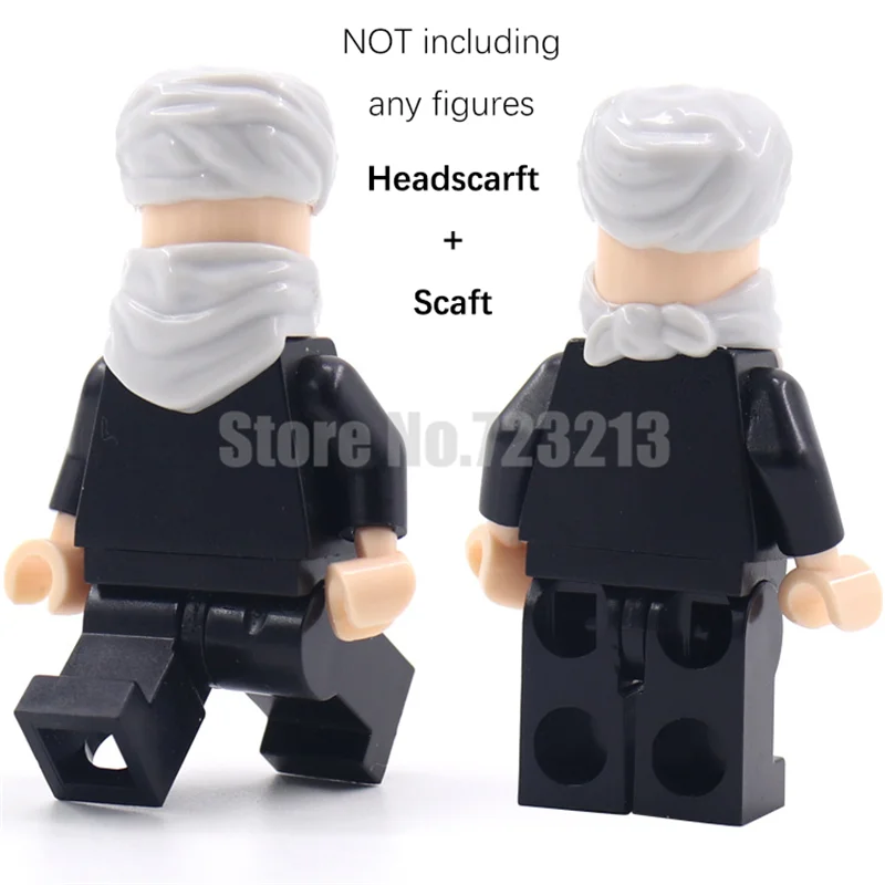 Тюрбан 5 шт./лот шарф-вуаль в арабском стиле набор для фигурок строительные блоки