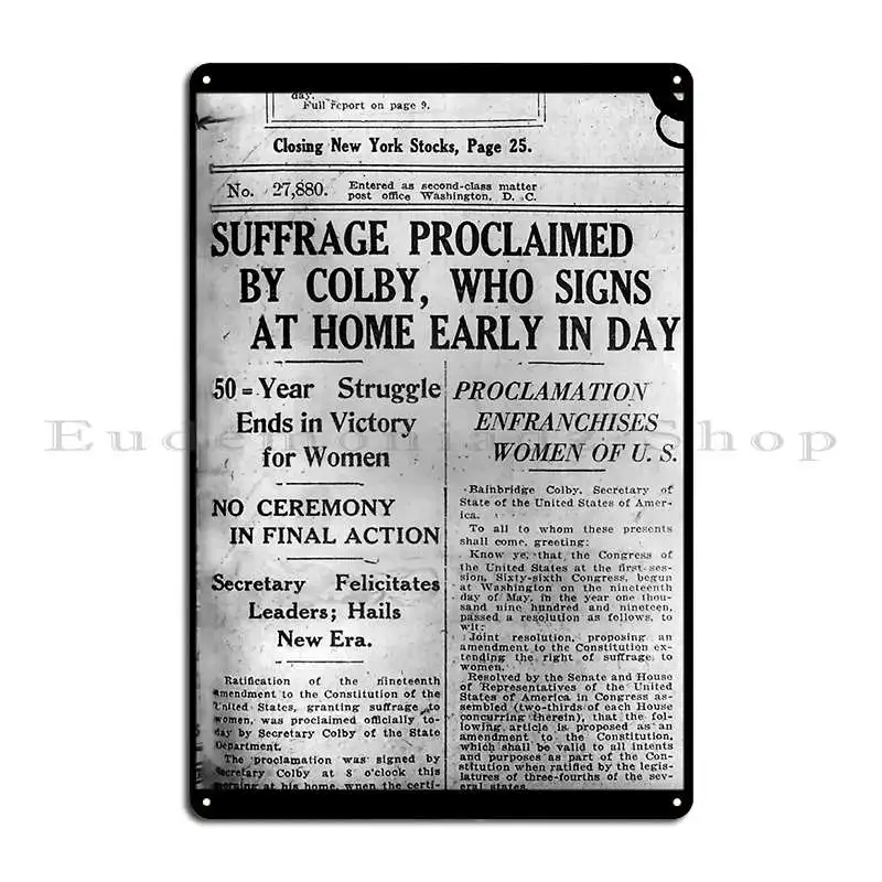 Наголовная линия Вашингтона Вечерняя звезда августа 26 1920 года металлическая