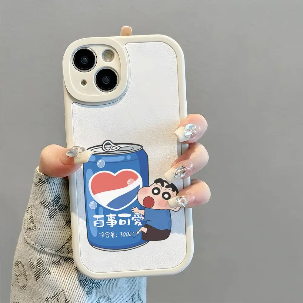 Crayon Shin-chans чехол для телефона IPhone 16 15 14 13 защита от отпечатков пальцев 11 12 Pro Max Mini X XR
