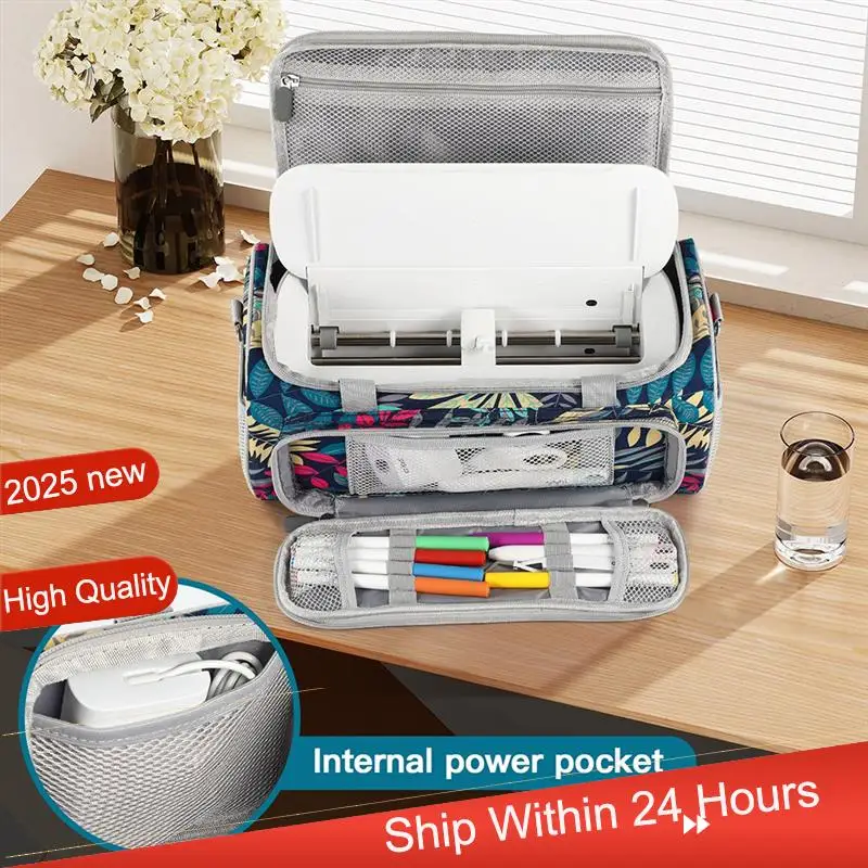 Фото ~【A48T ГОРЯЧИЙ】Для Cricut Joy Xtra Smart Cutting Machine Дорожный чехол с многокарманной сумкой для хранения Портативный противоударный чехол с защитой от царапин №5