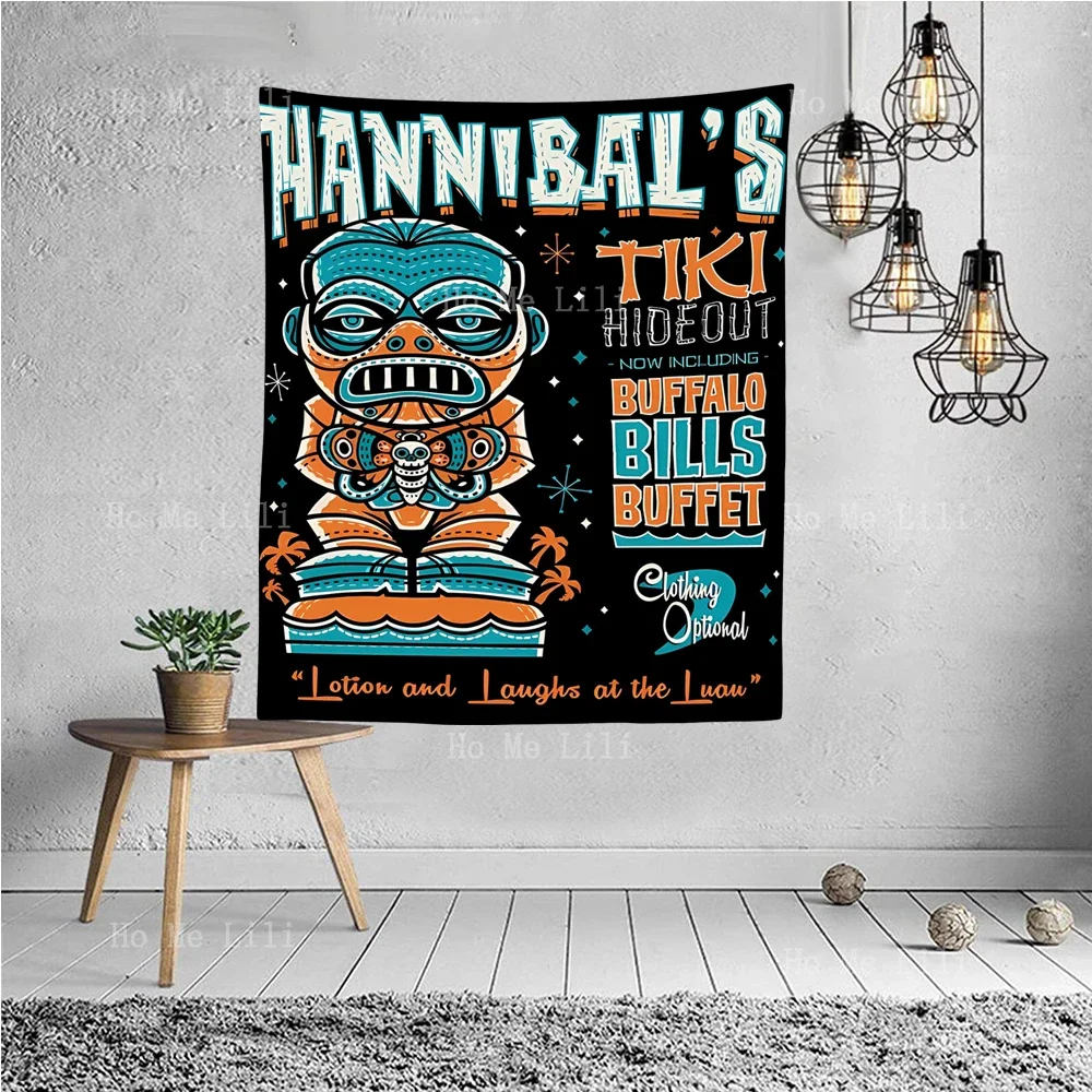 Ганнибал жуткий милый гавайский гобелен для отдыха и серфинга с монстрами