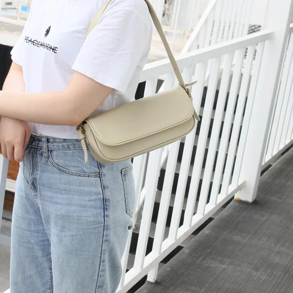 

Fashion Genuine Leather Crossbody Bags For Women New Portable Phone Lipgloss Flap Shoulder Bags Luxury Underarm Shopping Bag