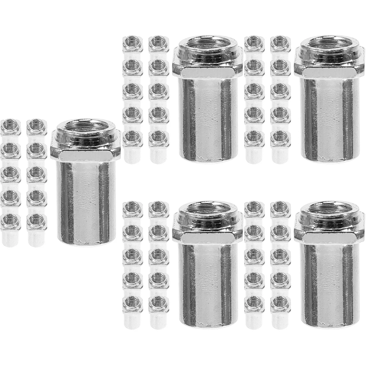

100 pcs Tom Lug Swivel Nut Snare Drum 5mm Swivel Nut Part Floor Drum Accessory