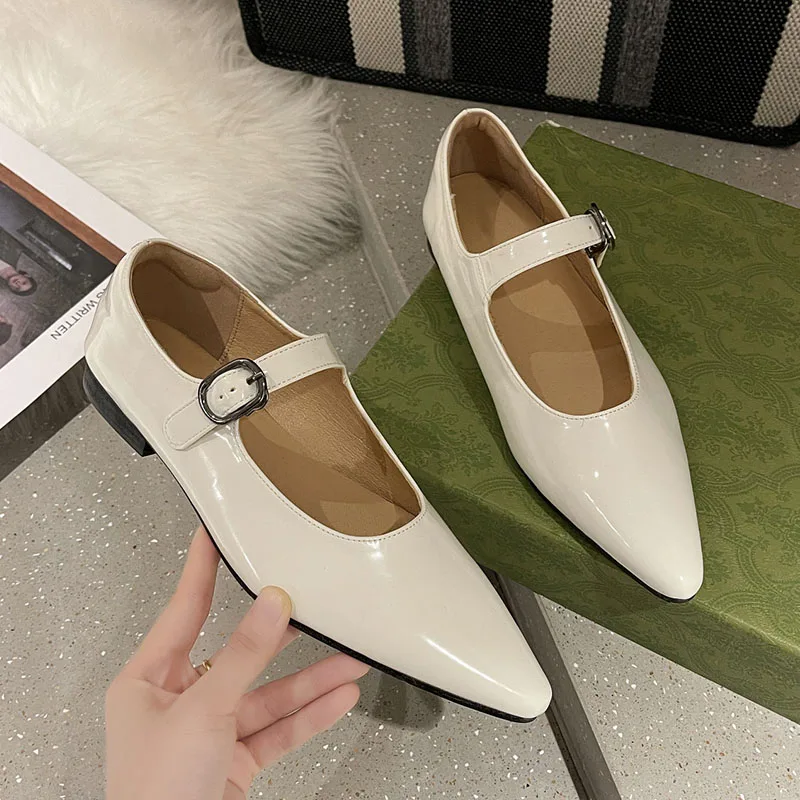 

2022 Sexy Pointed Toes Pumps Loafers Spring Boat Shoes For Women Sandals Dress Shoes Ladies Fashion Slip-On Elegant Heel Slipper